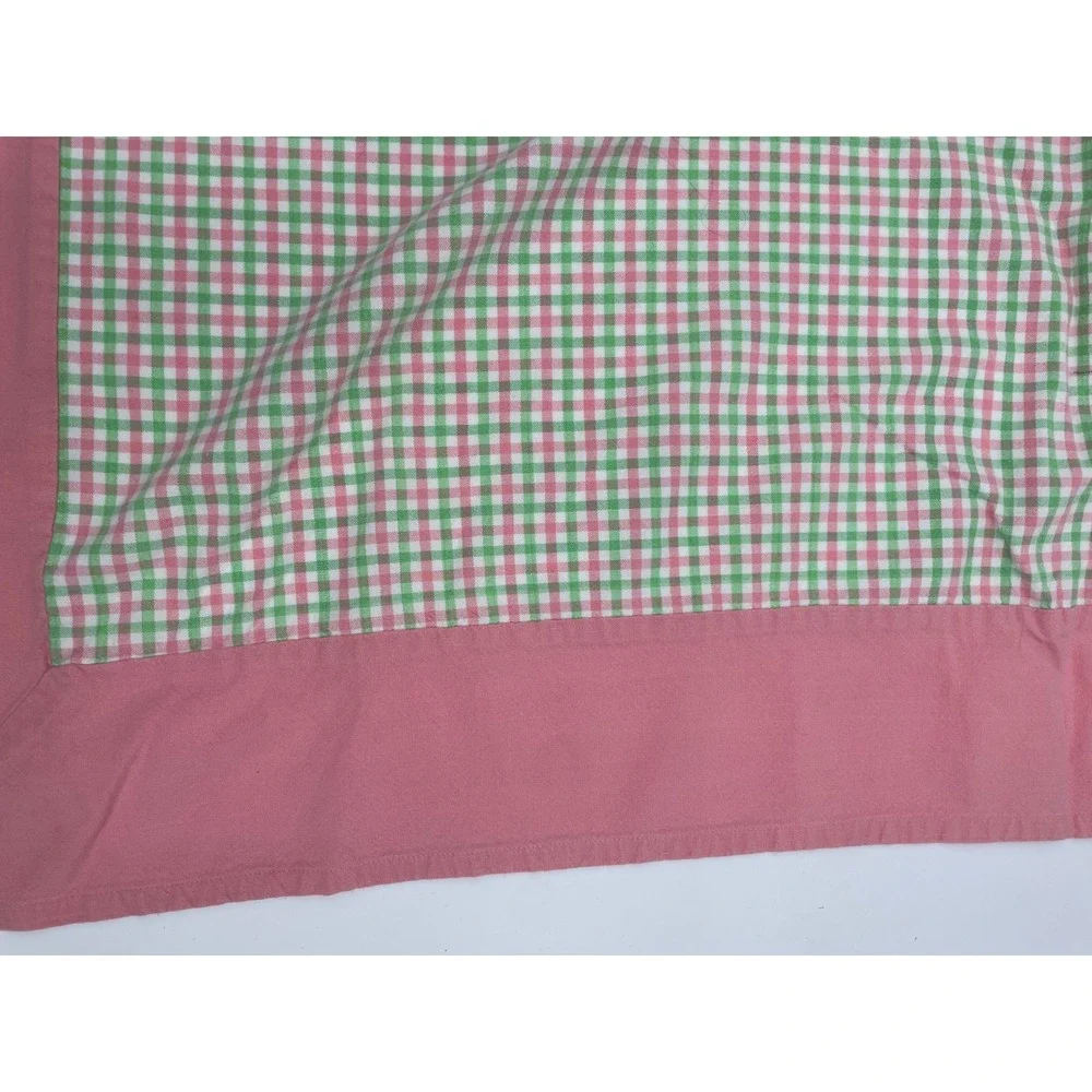 Pomegranate Inc.‎ Tablecloth Napkin Set Pink Green Cotton Gingham Cottagecore
